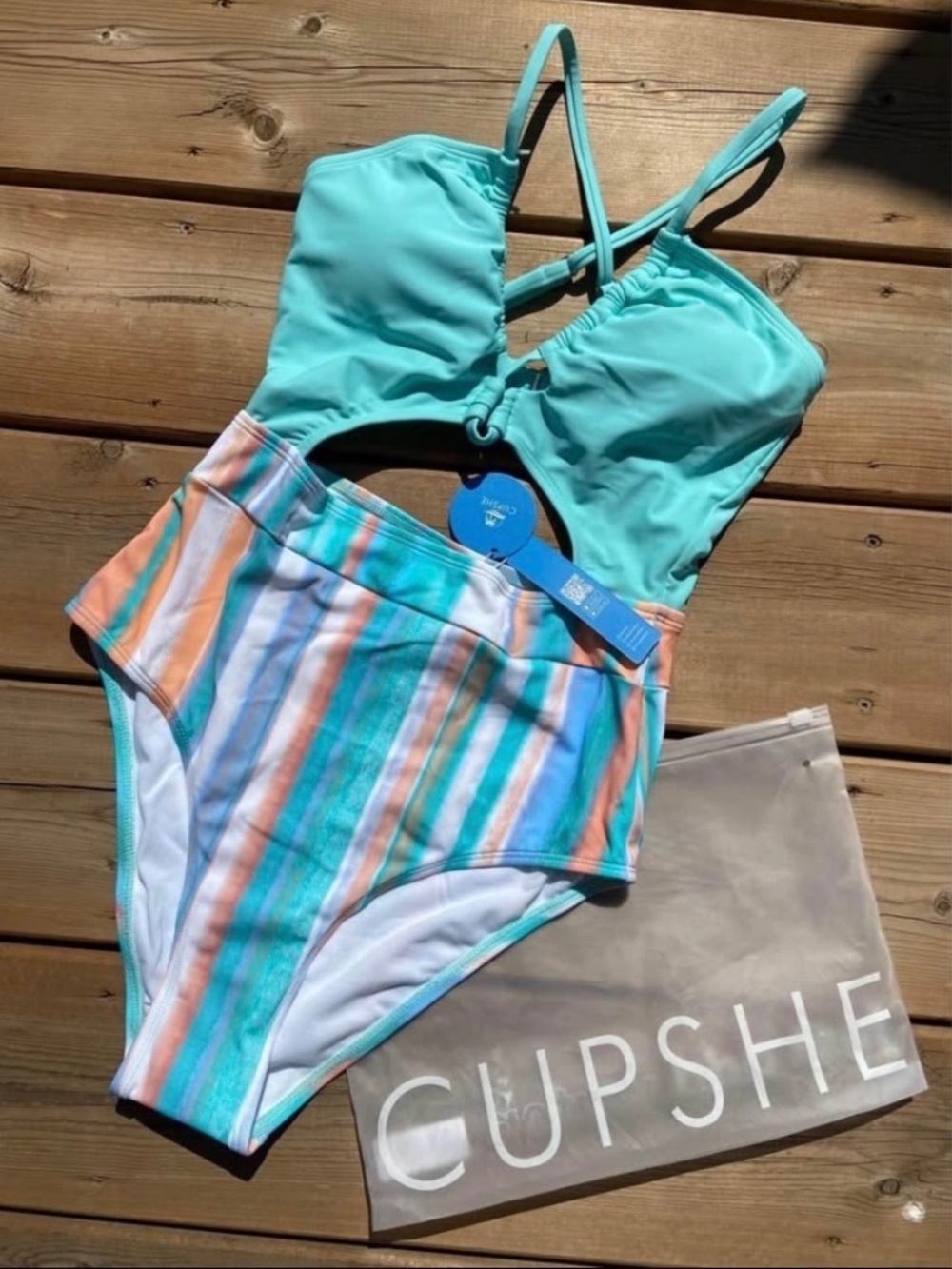 NWT Cupshe One-Piece Cutout Bathing Suit - Size Small